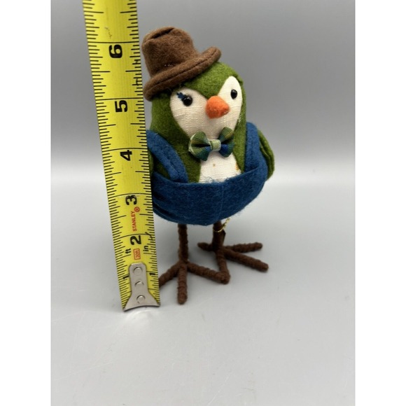Target Spritz 2017 Featherly Friends FARMER Fall Harvest‎ Fabric Bird Figurine - Picture 6 of 7